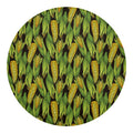 Hand-Drawn Corncob Pattern Print Round Blanket