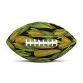 Hand-Drawn Corncob Pattern Print Rugby Ball