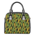 Hand-Drawn Corncob Pattern Print Shoulder Handbag