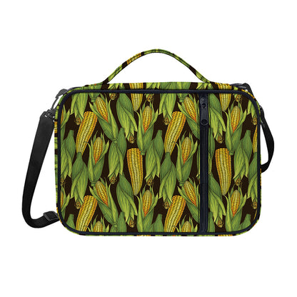 Hand-Drawn Corncob Pattern Print Shoulder Strap Bible Bag