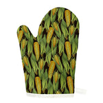 Hand-Drawn Corncob Pattern Print Single Oven Mitt