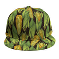 Hand-Drawn Corncob Pattern Print Snapback Cap