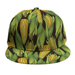 Hand-Drawn Corncob Pattern Print Snapback Cap