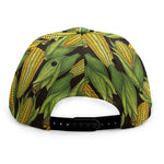 Hand-Drawn Corncob Pattern Print Snapback Cap