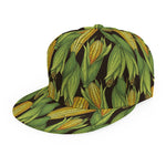 Hand-Drawn Corncob Pattern Print Snapback Cap