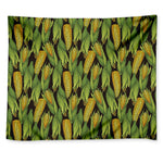 Hand-Drawn Corncob Pattern Print Tapestry