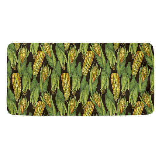 Hand-Drawn Corncob Pattern Print Towel