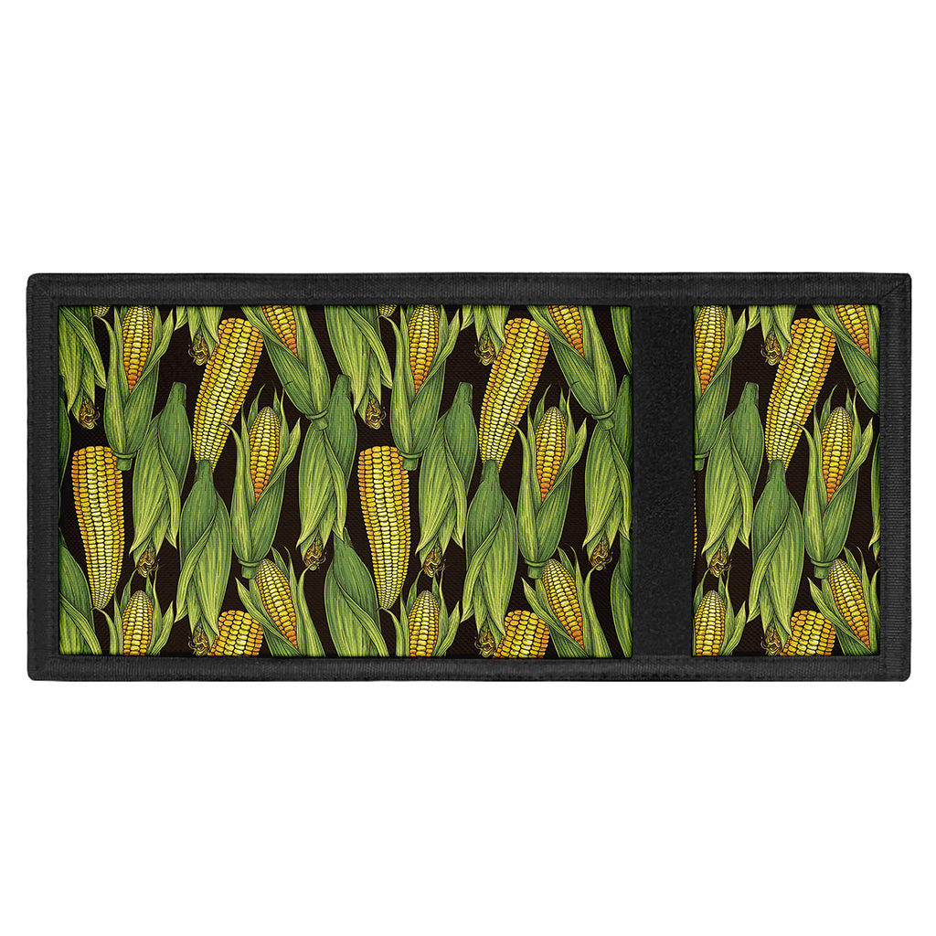 Hand-Drawn Corncob Pattern Print Trifold Wallet