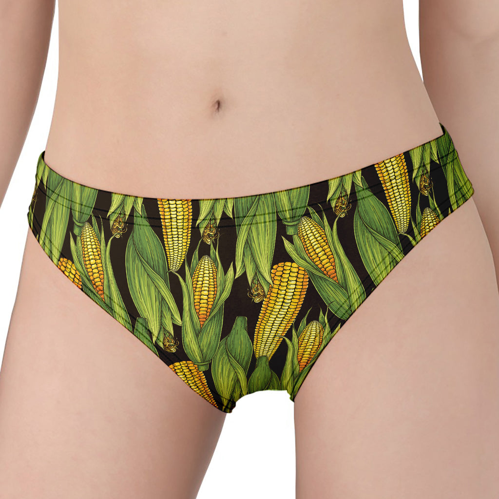 Hand-Drawn Corncob Pattern Print Women's Panties