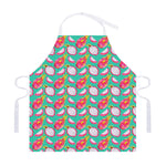 Hand Drawn Dragon Fruit Pattern Print Adjustable Apron