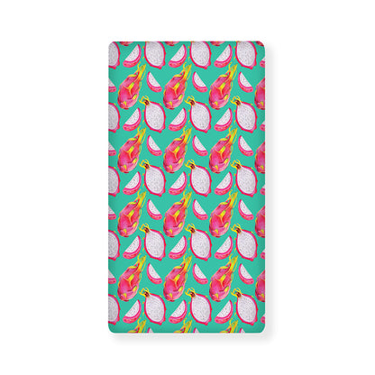 Hand Drawn Dragon Fruit Pattern Print Baby Crib Sheet