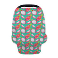 Hand Drawn Dragon Fruit Pattern Print Baby Seat Cover