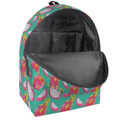 Hand Drawn Dragon Fruit Pattern Print Backpack