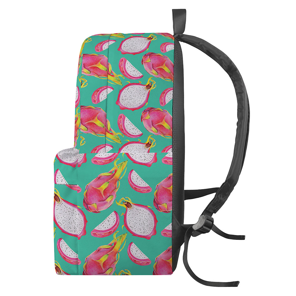 Hand Drawn Dragon Fruit Pattern Print Backpack
