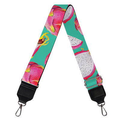Hand Drawn Dragon Fruit Pattern Print Bag Strap