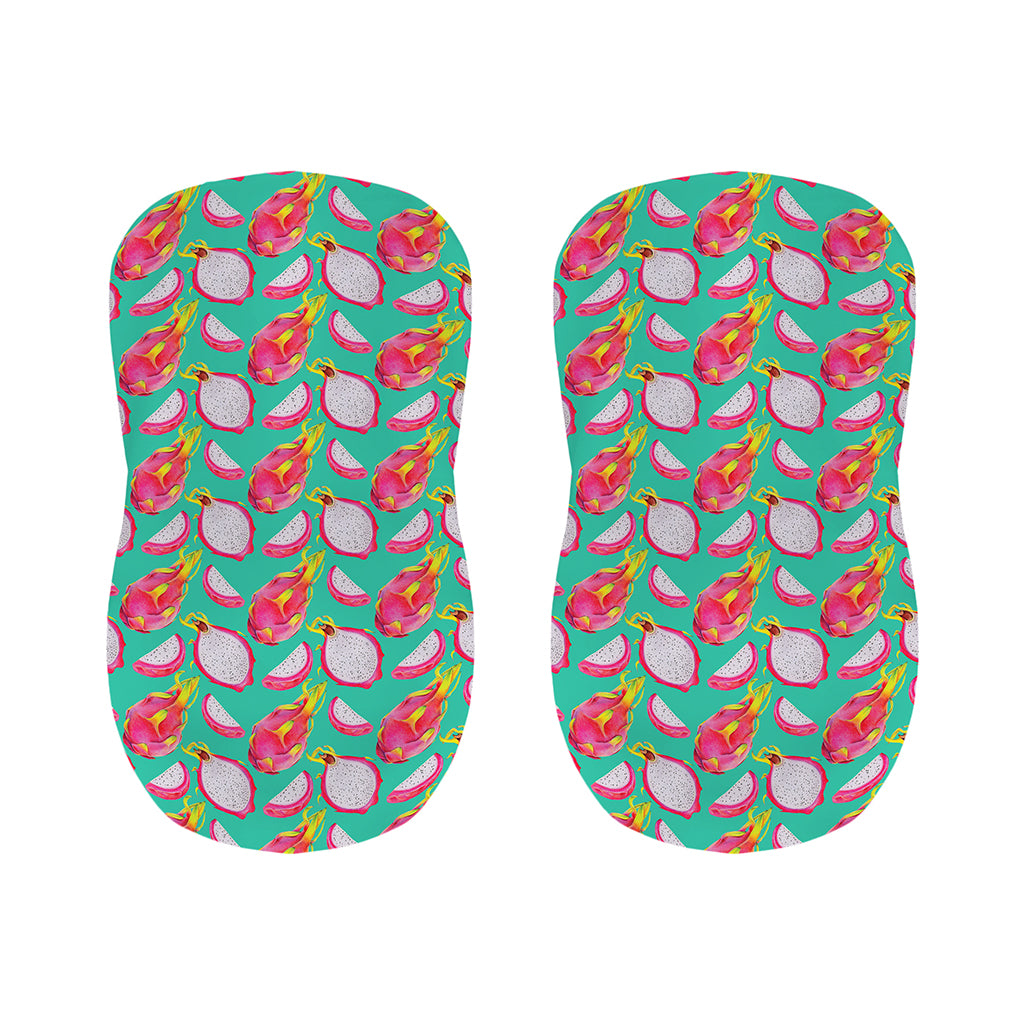 Hand Drawn Dragon Fruit Pattern Print Bar Stool Covers