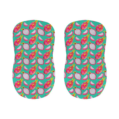 Hand Drawn Dragon Fruit Pattern Print Bar Stool Covers