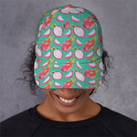 Hand Drawn Dragon Fruit Pattern Print Baseball Cap