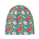 Hand Drawn Dragon Fruit Pattern Print Beanie