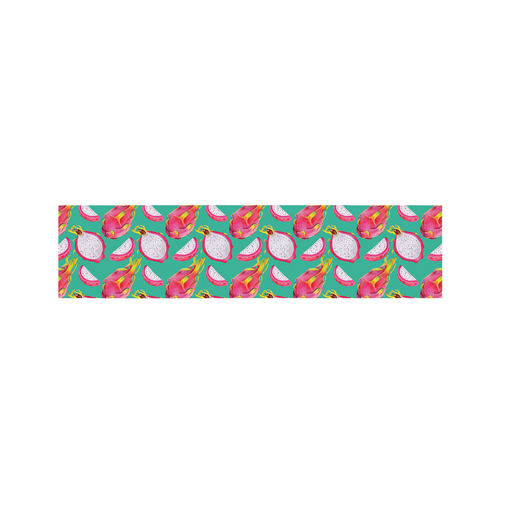 Hand Drawn Dragon Fruit Pattern Print Bed Runner