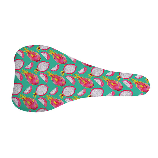 Hand Drawn Dragon Fruit Pattern Print Bicycle Seat Cover