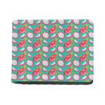 Hand Drawn Dragon Fruit Pattern Print Bifold Wallet