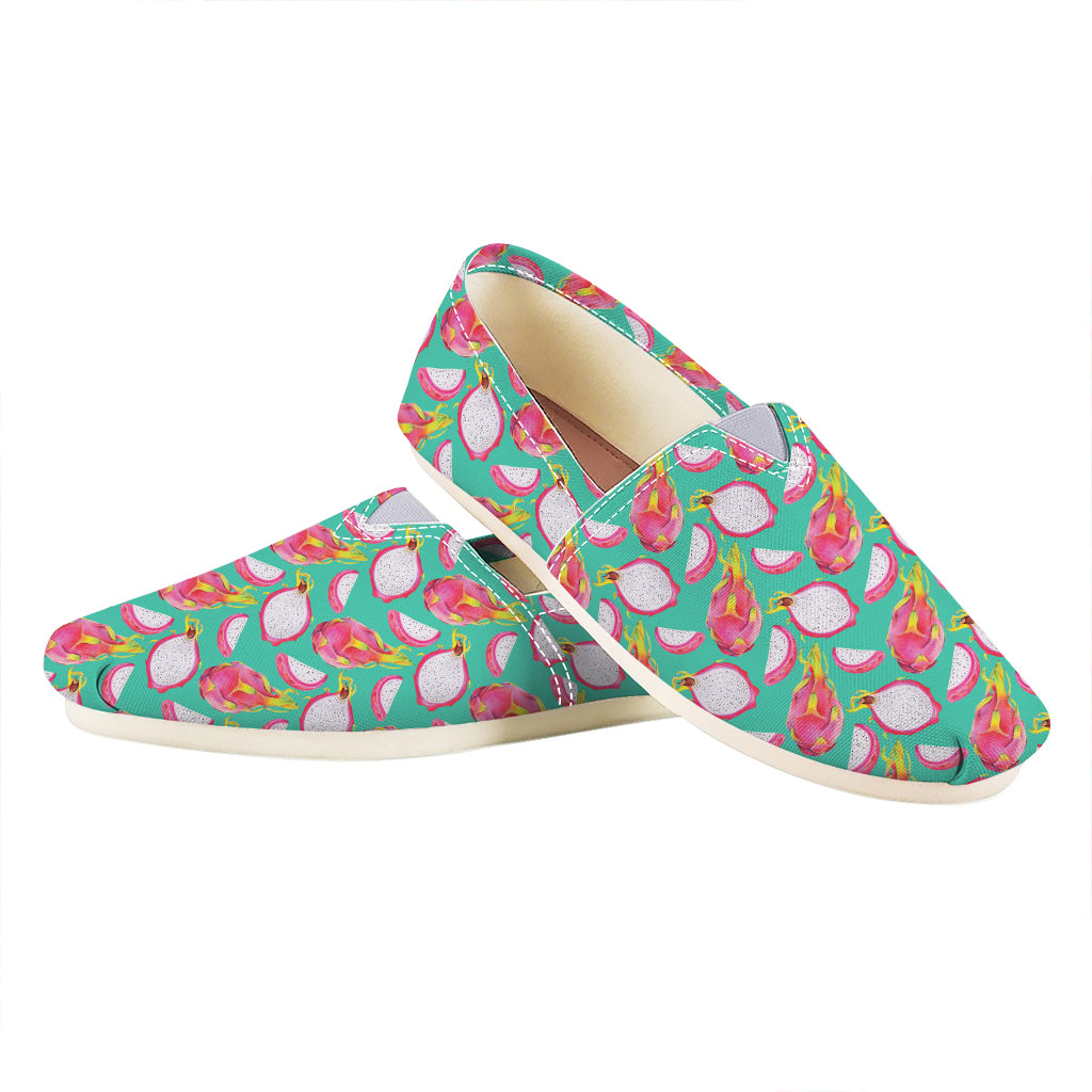 Hand Drawn Dragon Fruit Pattern Print Casual Shoes