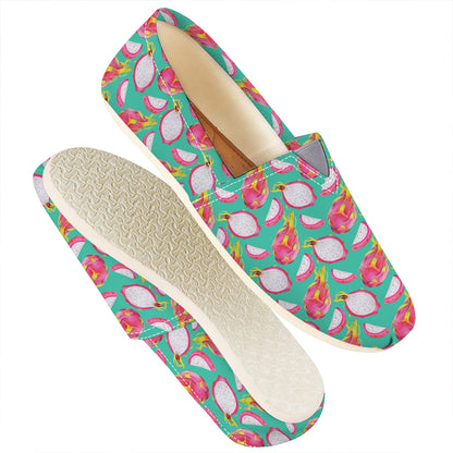 Hand Drawn Dragon Fruit Pattern Print Casual Shoes