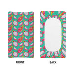 Hand Drawn Dragon Fruit Pattern Print Changing Pad Cover