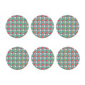 Hand Drawn Dragon Fruit Pattern Print Coaster Set