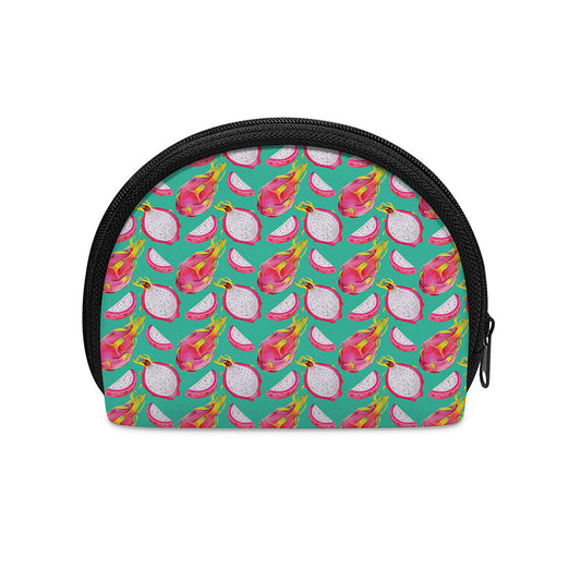 Hand Drawn Dragon Fruit Pattern Print Coin Purse