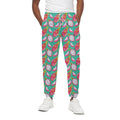 Hand Drawn Dragon Fruit Pattern Print Cotton Sweatpants