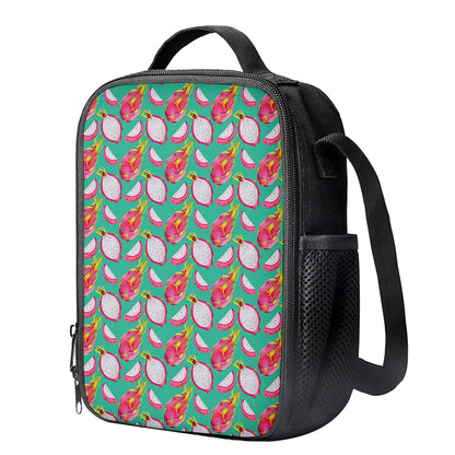 Hand Drawn Dragon Fruit Pattern Print Crossbody Lunch Bag