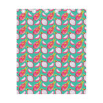 Hand Drawn Dragon Fruit Pattern Print Curtain