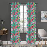 Hand Drawn Dragon Fruit Pattern Print Curtain