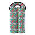 Hand Drawn Dragon Fruit Pattern Print Double Neoprene Wine Tote
