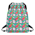 Hand Drawn Dragon Fruit Pattern Print Drawstring Backpack
