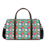 Hand Drawn Dragon Fruit Pattern Print Duffle Bag