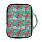 Hand Drawn Dragon Fruit Pattern Print Front Pocket Bible Bag