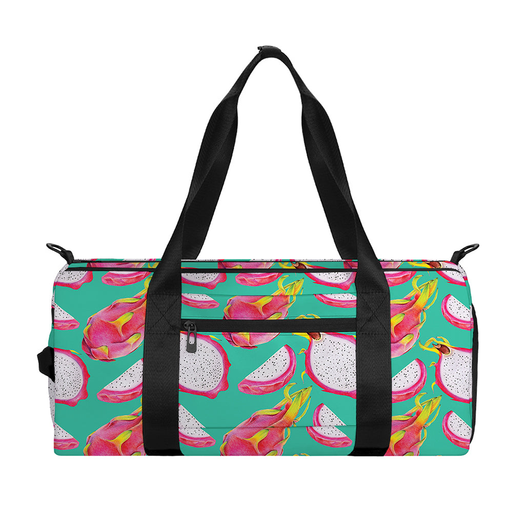 Hand Drawn Dragon Fruit Pattern Print Gym Bag