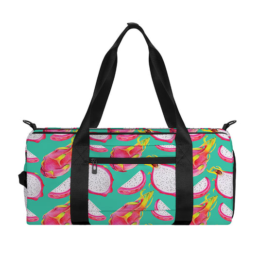 Hand Drawn Dragon Fruit Pattern Print Gym Bag