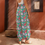 Hand Drawn Dragon Fruit Pattern Print Harem Pants