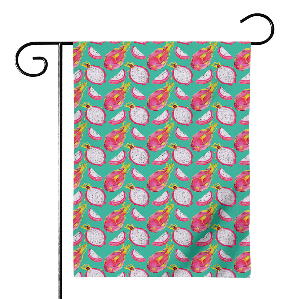 Hand Drawn Dragon Fruit Pattern Print House Flag