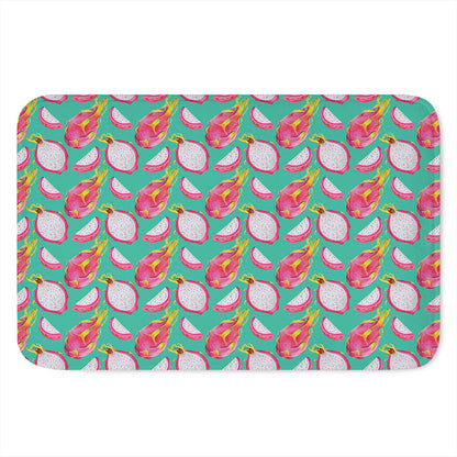 Hand Drawn Dragon Fruit Pattern Print Indoor Door Mat
