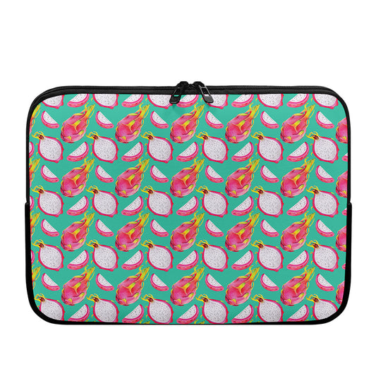 Hand Drawn Dragon Fruit Pattern Print Laptop Sleeve