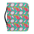 Hand Drawn Dragon Fruit Pattern Print Leather Bible Cover