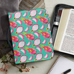 Hand Drawn Dragon Fruit Pattern Print Leather Bible Cover