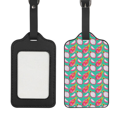 Hand Drawn Dragon Fruit Pattern Print Luggage Tag