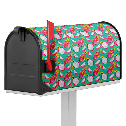 Hand Drawn Dragon Fruit Pattern Print Mailbox Cover