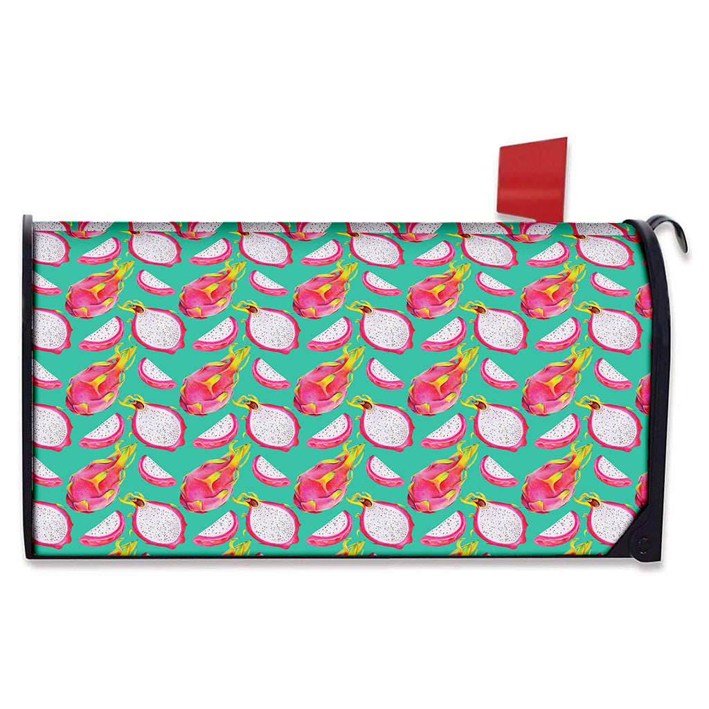 Hand Drawn Dragon Fruit Pattern Print Mailbox Cover